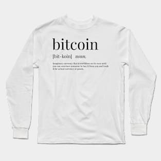 Bitcoin Definition Long Sleeve T-Shirt